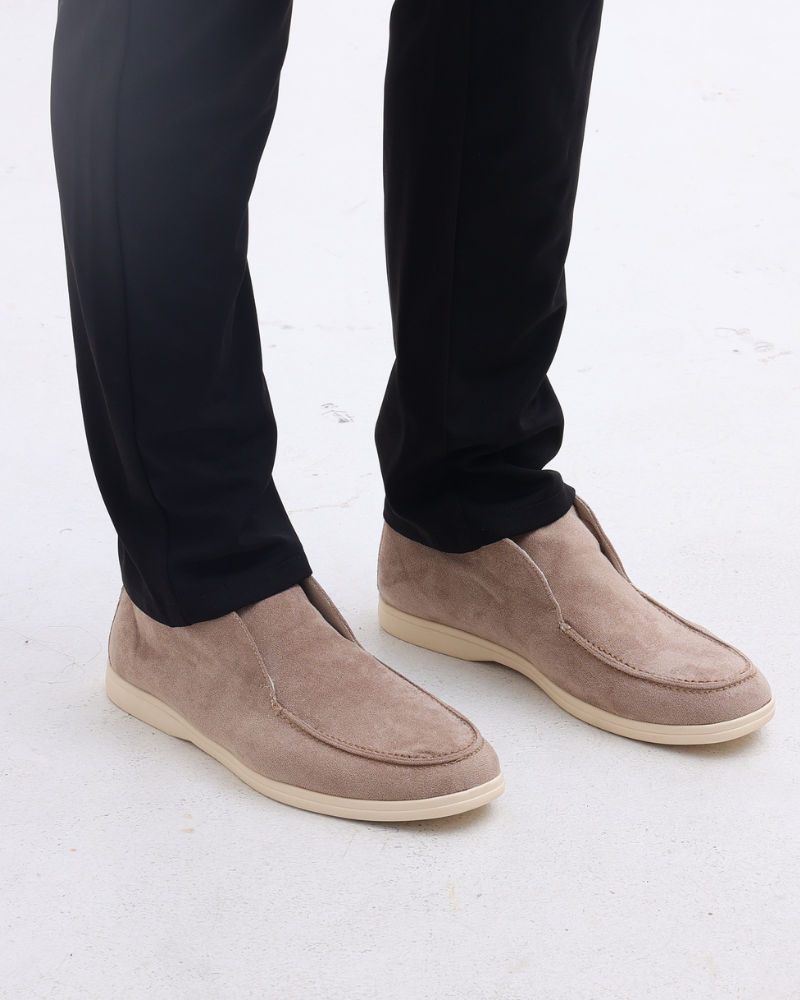 LuxeTrame ™|Mocassins hauts en suède