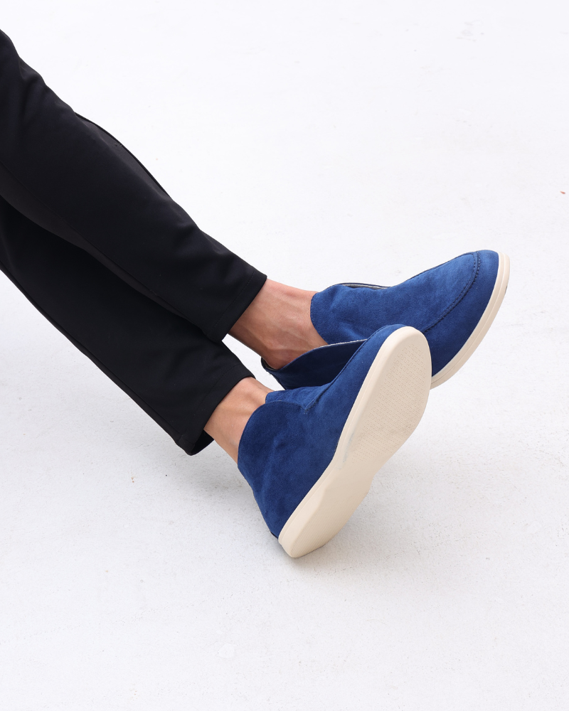 LuxeTrame ™|Mocassins hauts en suède