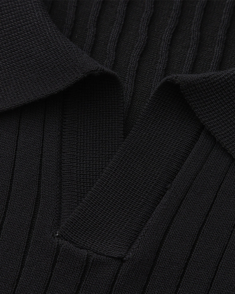 LuxeTrame™|Polo côtelé de qualité supérieure