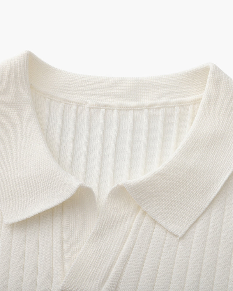 LuxeTrame™|Polo côtelé de qualité supérieure