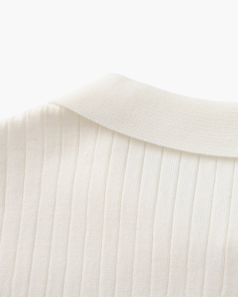 LuxeTrame™|Polo côtelé de qualité supérieure