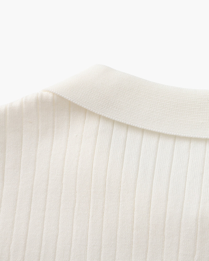 LuxeTrame™|Polo côtelé de qualité supérieure