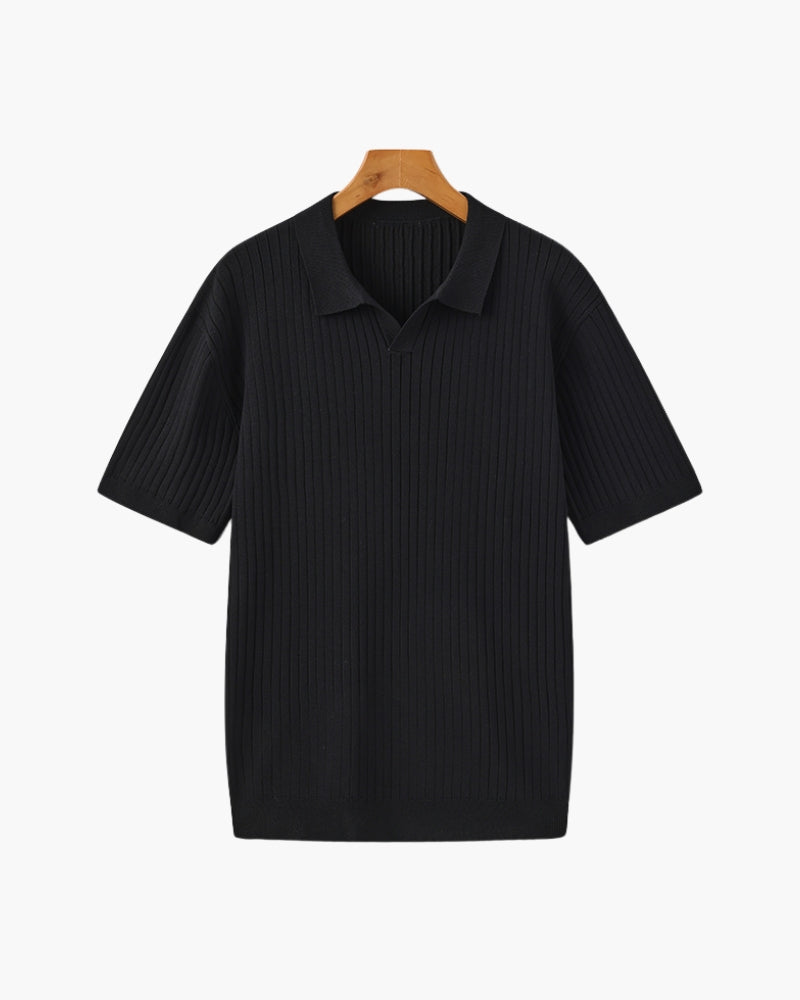 LuxeTrame™|Polo côtelé de qualité supérieure