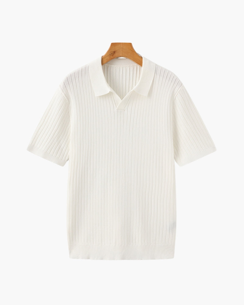 LuxeTrame™|Polo côtelé de qualité supérieure