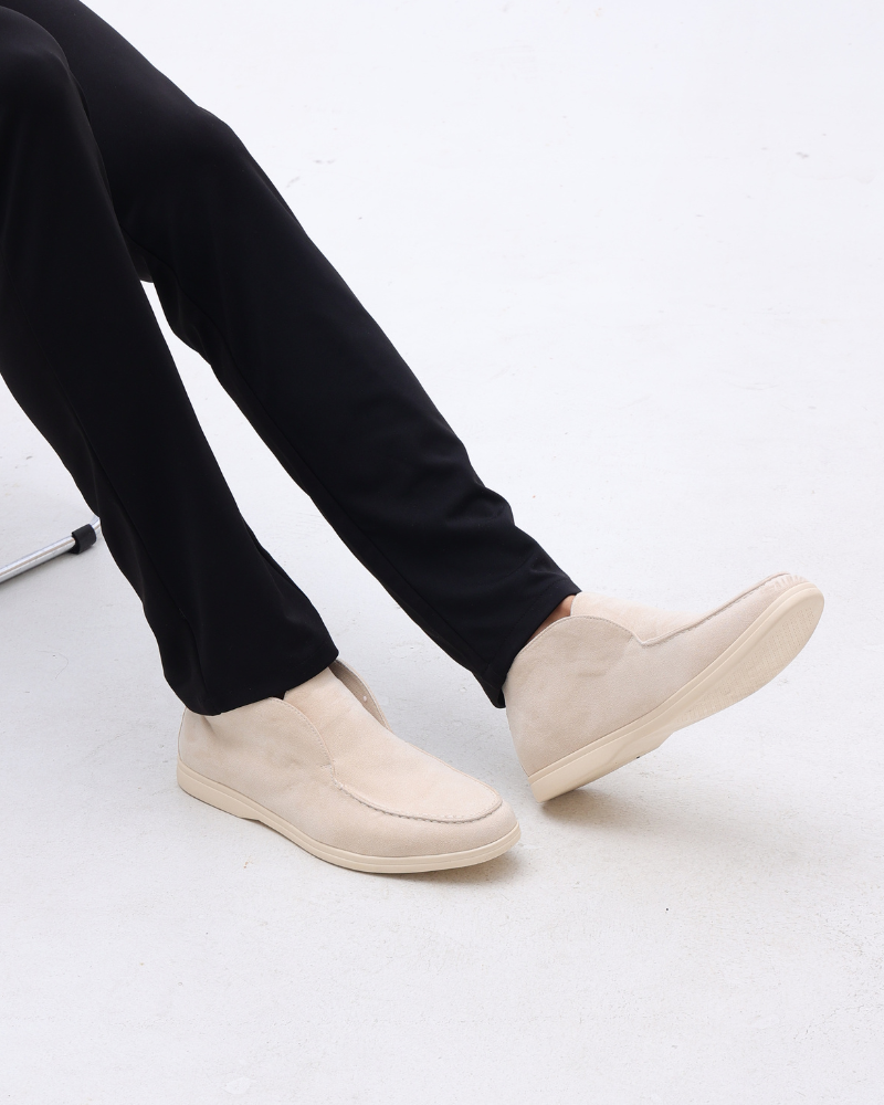 LuxeTrame ™|Mocassins hauts en suède