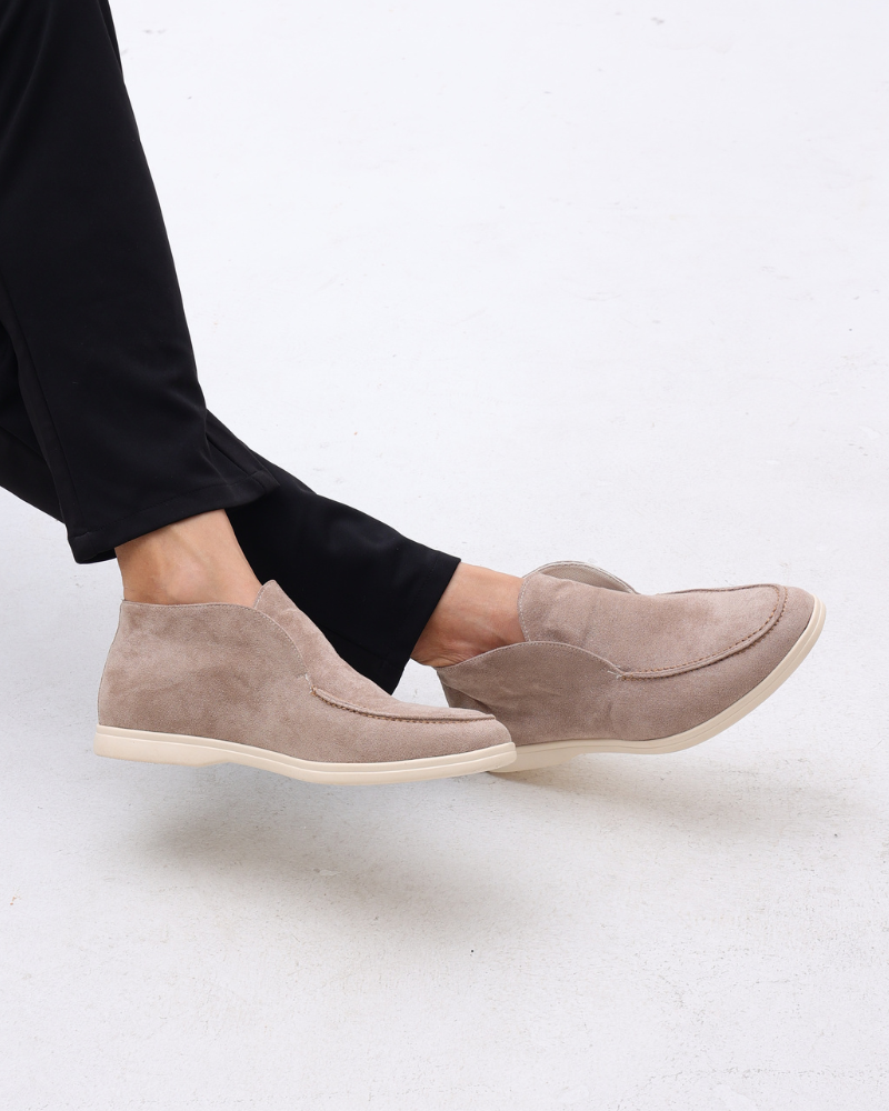 LuxeTrame ™|Mocassins hauts en suède