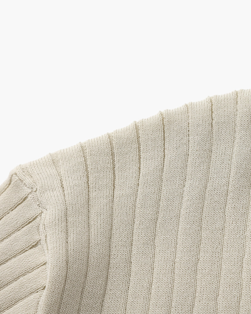 LuxeTrame™|Polo côtelé de qualité supérieure