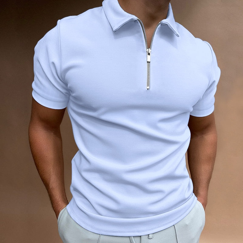 LuxeTrame™|Polo zippé