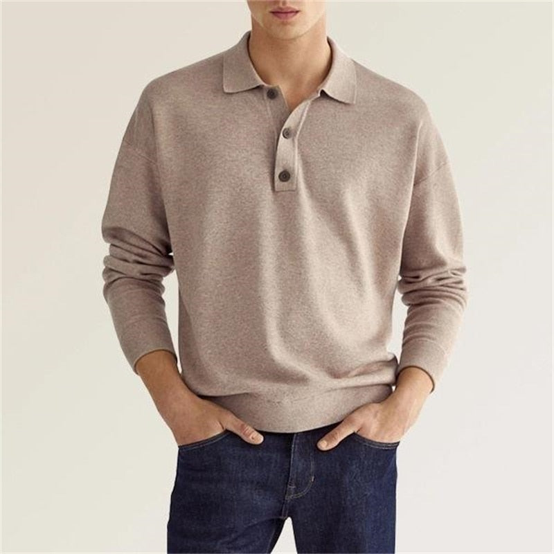 LuxeTrame™| Polo à Manches Longues