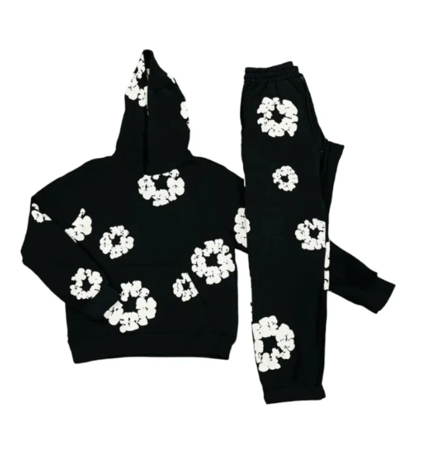 LuxeTrame ™| Survêtement avec imprimé fleurs