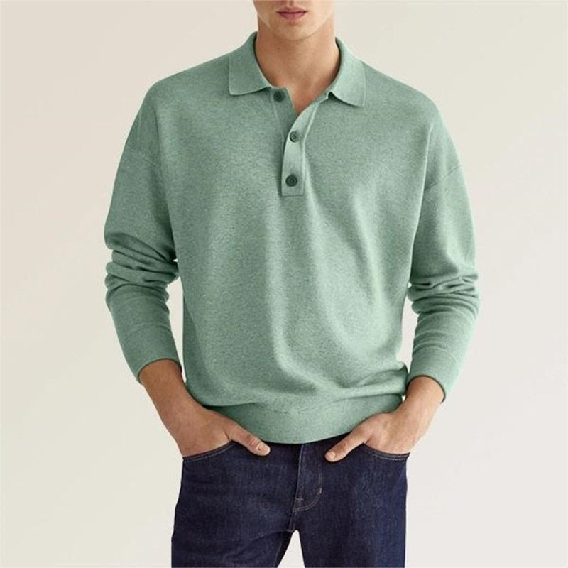 LuxeTrame™| Polo à Manches Longues